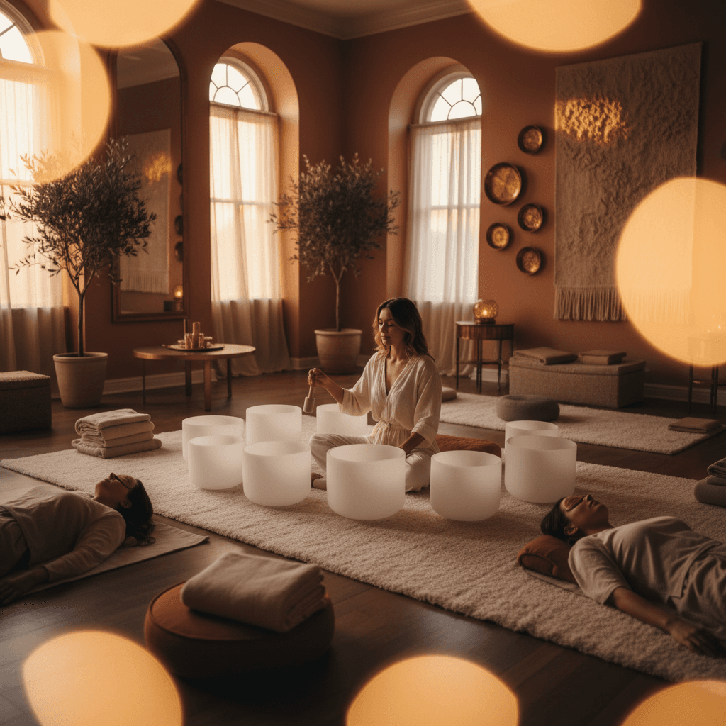 Eine Gruppe von Menschen, die sich bei Soul Art Dubai mit Larissa Steinbach im Rahmen eines Weiterbildungsprogramms engagieren, das persönliches Wachstum und berufliche Kompetenz fördert.