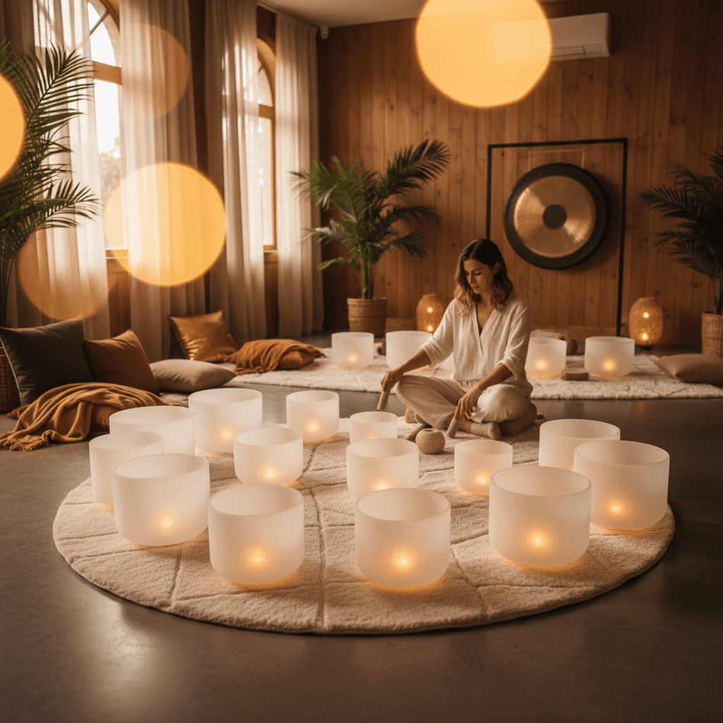 A person undergoing dialysis with headphones on, experiencing the soothing effects of sound therapy, a wellness practice championed by Soul Art and Larissa Steinbach.