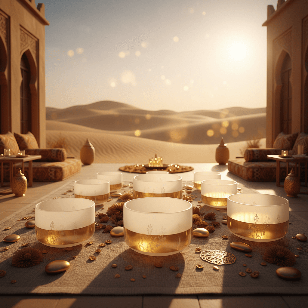Larissa Steinbach of Soul Art Dubai guiding a sound healing session, illustrating the meticulous business setup and licensing required for wellness studios in Dubai.