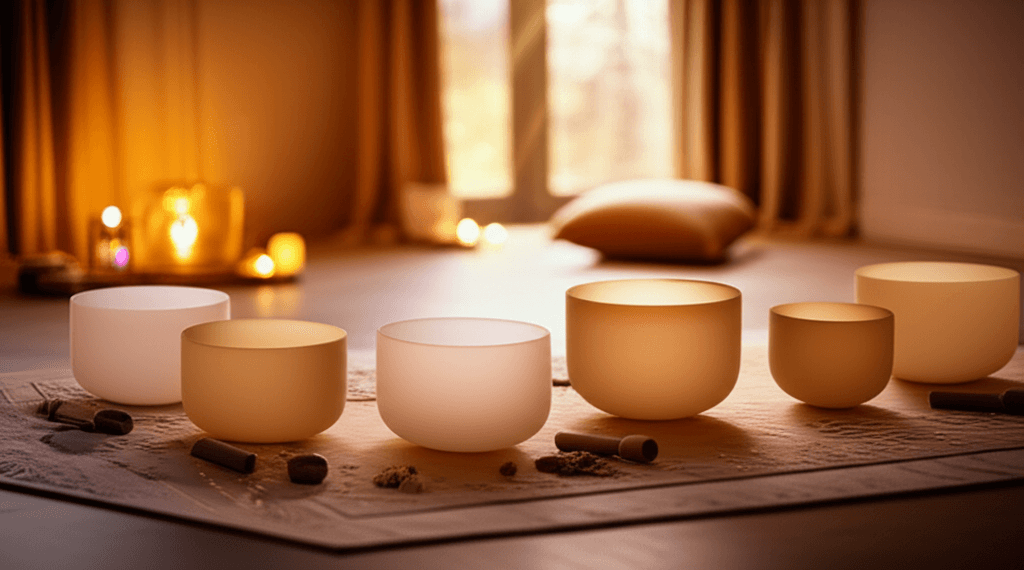 A person undergoing sound wellness therapy at Soul Art, with rhythmic auditory stimulation for motor recovery, guided by Larissa Steinbach. Image shows gentle movement and sound instruments.
