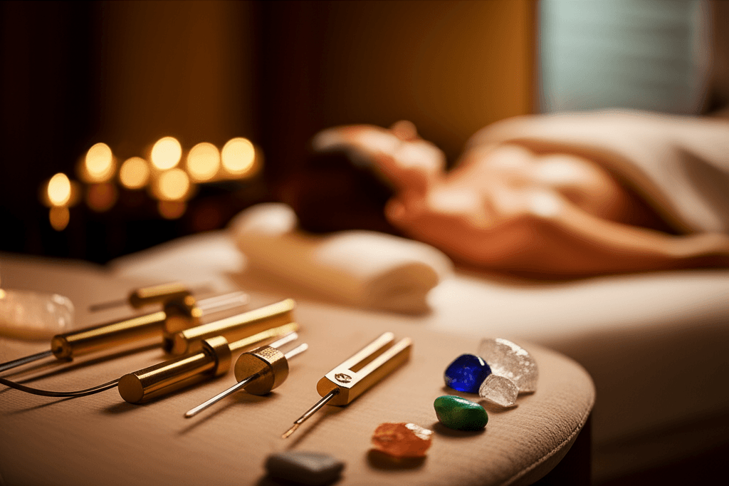 Eine junge Frau entspannt sich während einer Klang-Wellness-Session bei Soul Art Dubai, symbolisch für die Pre-Wedding-Beauty-Vorbereitung unter der Anleitung von Larissa Steinbach.