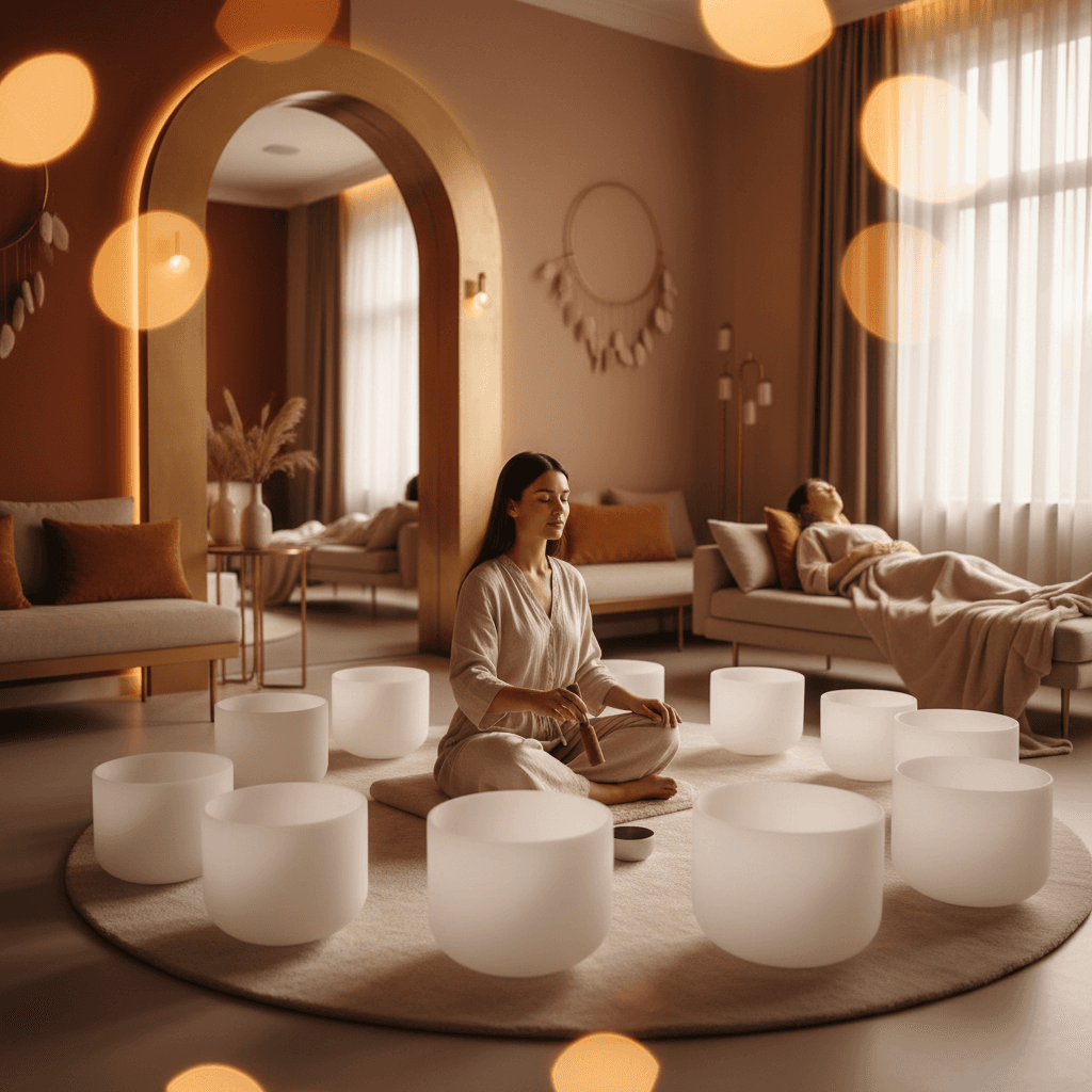 Larissa Steinbach von Soul Art Dubai: Klang-Wellness für Athleten nach der Sportkarriere zur Entspannung und Neuorientierung.