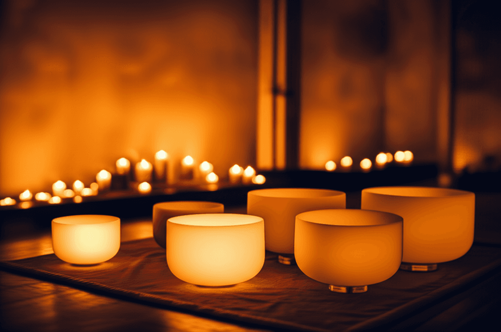 Eine Person entspannt sich friedlich während einer Klang-Wellness-Sitzung, die von Soul Art mit Larissa Steinbach angeboten wird, und symbolisiert die unterstützenden Vorteile für Personen mit Rheumatoider Arthritis durch tiefe Entspannung.