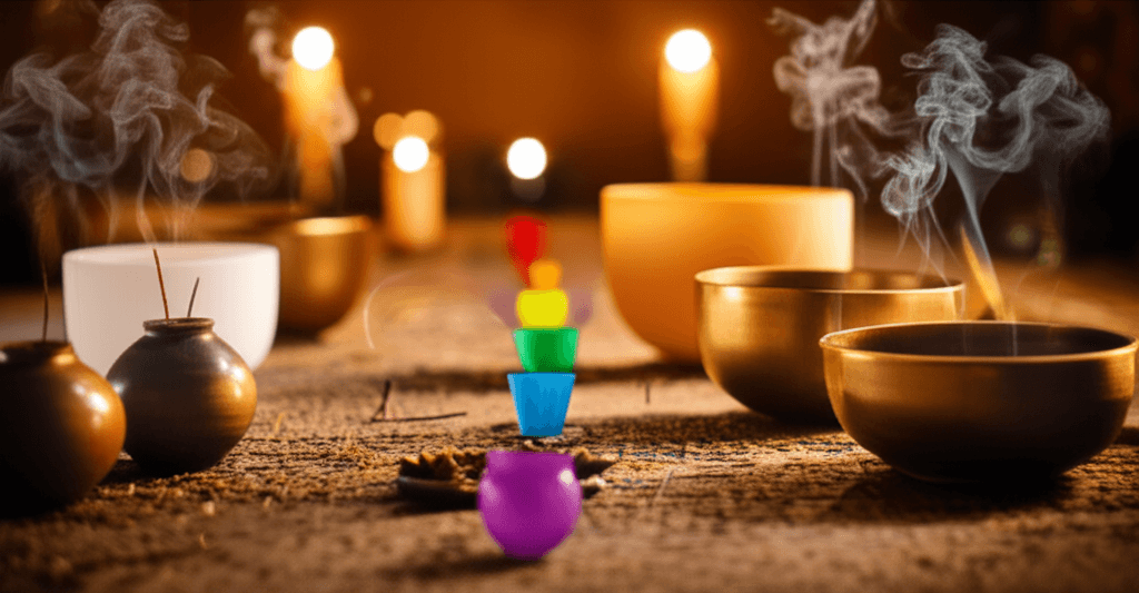 Eine Frau meditiert in einem ruhigen Raum, umgeben von sanftem, orangefarbenem Licht, das das Sakralchakra symbolisiert. Ein Bild von Harmonie und innerer Ruhe, angeboten bei Soul Art Dubai von Larissa Steinbach.