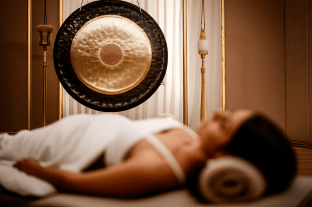 A pregnant woman relaxing in a serene setting, emphasizing wellness and connection, reflecting Soul Art Dubai's holistic approach led by Larissa Steinbach.
