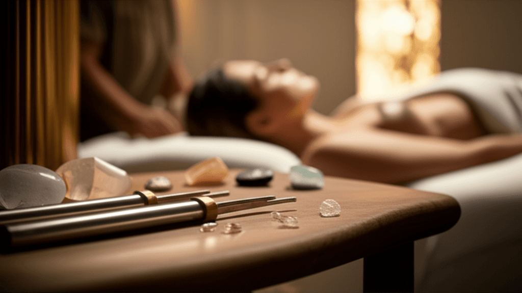 A serene hand holding a crystal singing bowl, emitting gentle vibrations, with soft, ambient lighting in the background, symbolizing the Soul Art Dubai experience led by Larissa Steinbach.