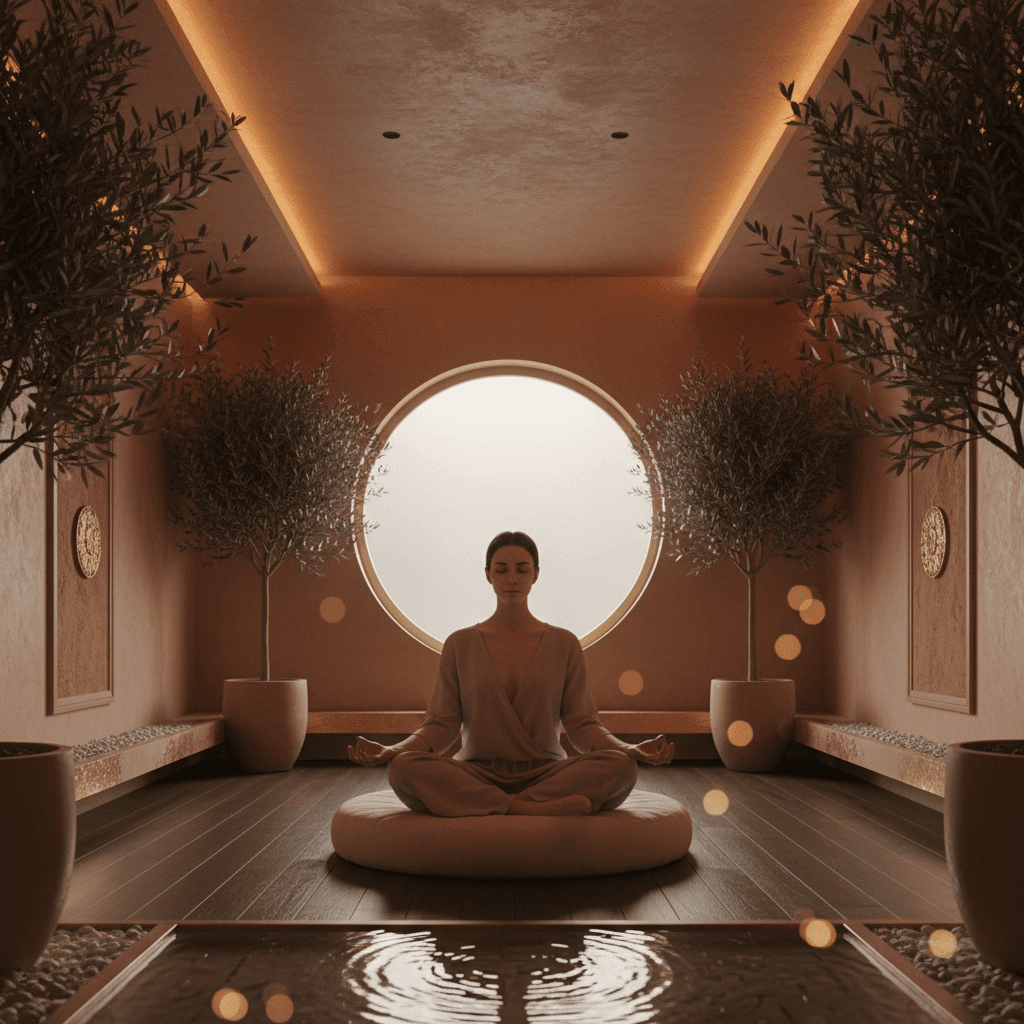 Sound bowls generating theta waves at Soul Art Dubai, enhancing creativity and relaxation